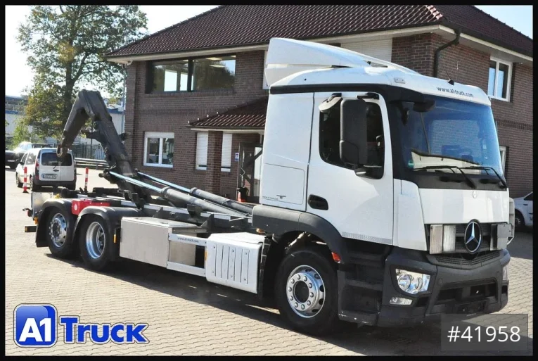 Mercedes-Benz - Abrollkipper - LKW > 7.5 - Antos 2543  Meiller Schub-Knick Lenkachse Funk