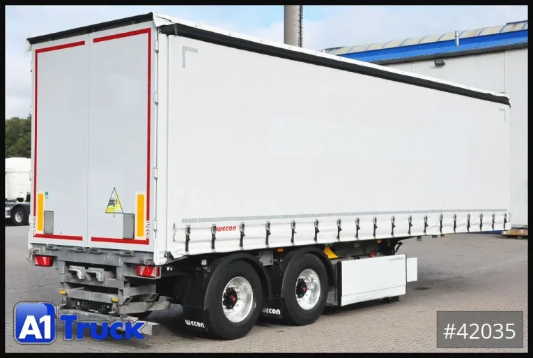 Wecon - Tautliner - Auflieger - APS 218, ,Staplerhalterung, Alu, verzinkt, kurz,9800mm