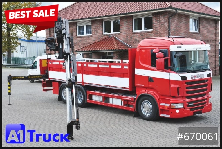 Scania - R400, HIAB XS 211-3 Lift-Lenkachse