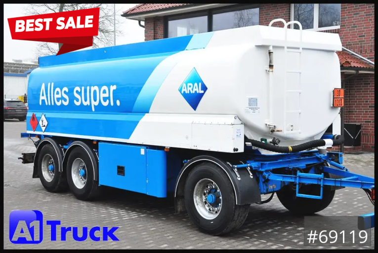 Lindner & Fischer - Tankaufbau - Anhänger - Oben-Untenbef. 22.400 Ltr. 3 KA