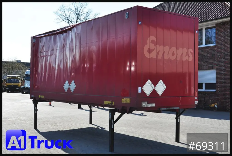 Krone - Koffer glatt - Wechselbrücken - WB BDF 7,45 Koffer,  2770mm innen, beschädigt