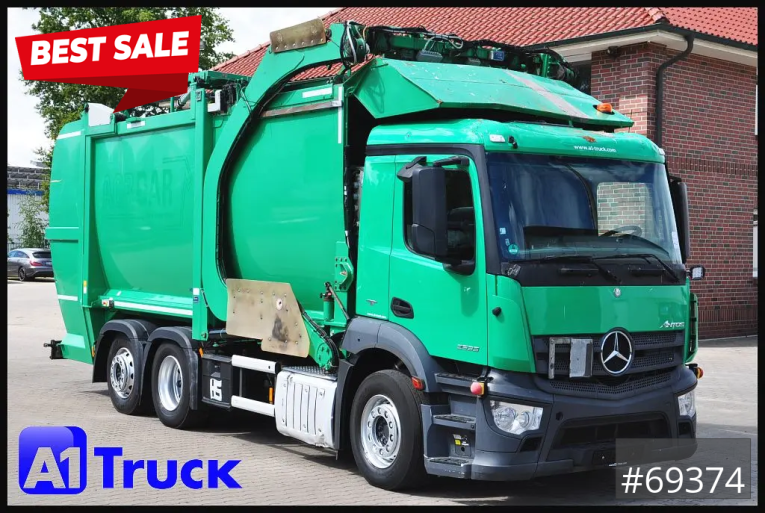 Mercedes-Benz - Müllwagen - LKW > 7.5 - Antos 2533, HS Millenium XXL37 Überkopflader, 