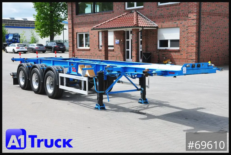 Rohr - Wechselfahrgestell - Auflieger -  ADR, Alufelgen, 20- 30 Fuss Container