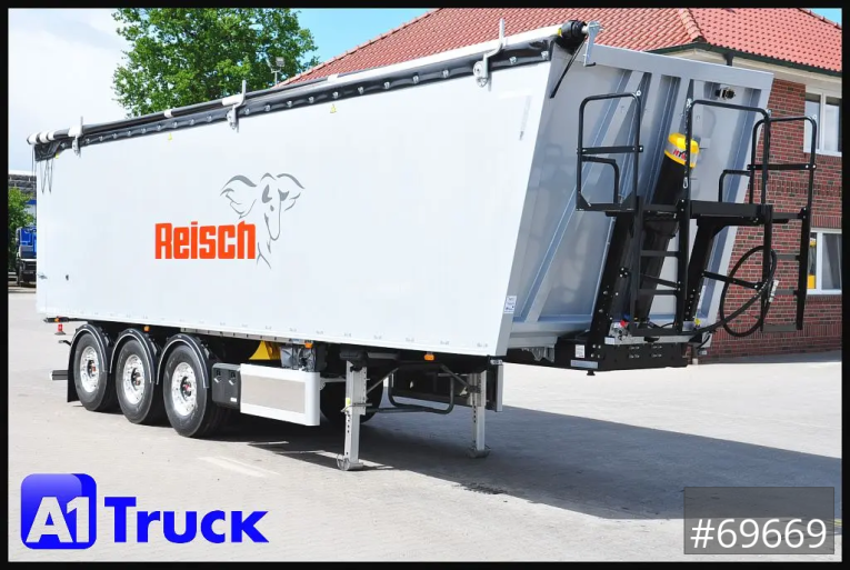 Reisch - Kipper - Auflieger - RHKS, Alu-Kippmulde 52m³, Miete