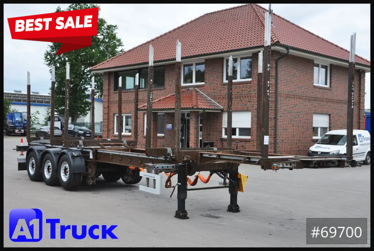 Doll - Holztransport - Auflieger - H3L-14XL Holz Tele, Lenk,275 tkm. TÜV 02/2027