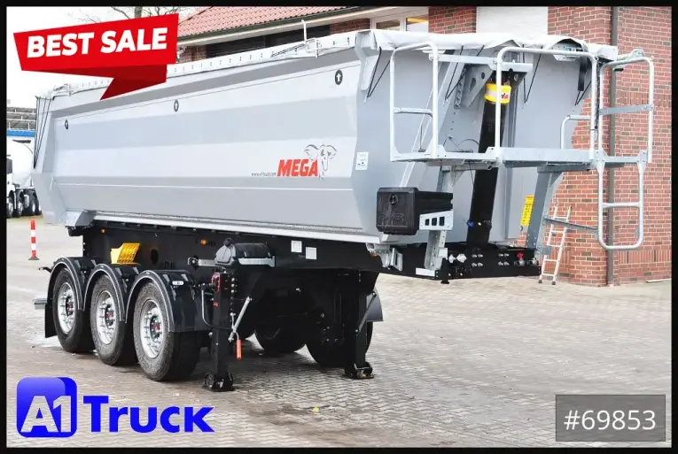 Benalu - Kipper - Auflieger - Mega  25m³ Lift Stahl  SAF 4X4 Allrad 1350mm 