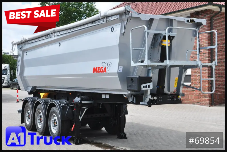 Benalu - Kipper - Auflieger - Mega  28m³ Lift Stahl  SAF Hardox