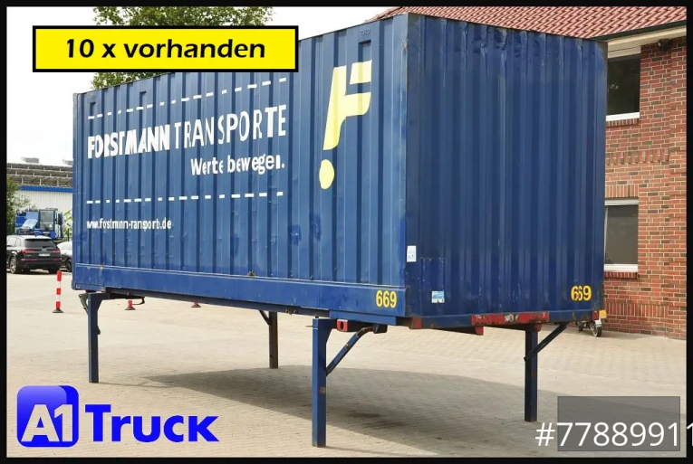 Krone - Koffer glatt - Wechselbrücken - BDF 7,82 Container, 2700mm Innenhöhe, Portaltür