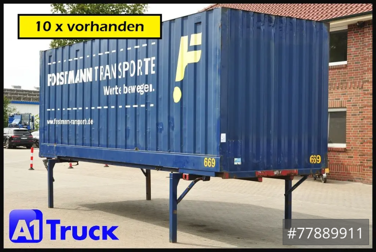 Krone - Koffer glatt - Wechselbrücken - BDF 7,82 Container, 2700mm Innenhöhe, Portaltür