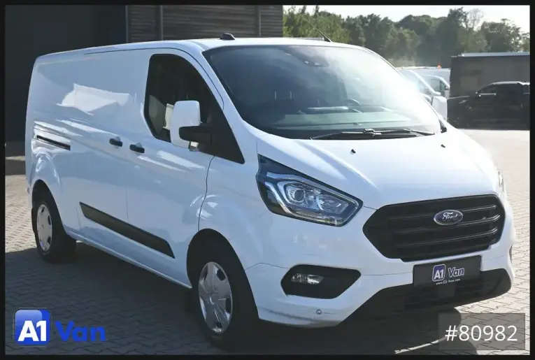 Ford - Kastenwagen - LKW < 7.5 - Transit Custom Kasten, Klima, AHK, 3-Sitzer