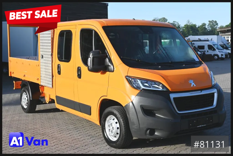 Peugeot - Pritsche - LKW < 7.5 - Boxer Pritsche Doka, 7 Sitzer, Werkzeugkasten 