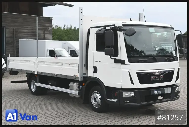 MAN - Pritsche - LKW < 7.5 - TGL 8.180 L Pritsche, Klima, 2xAHK, Luftfederung  