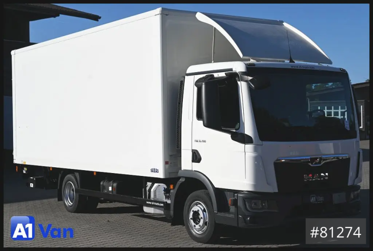 MAN - Koffer - LKW < 7.5 - TGL 8.190 4x2 BL Koffer, LBW, Klima, AHK, Automatik