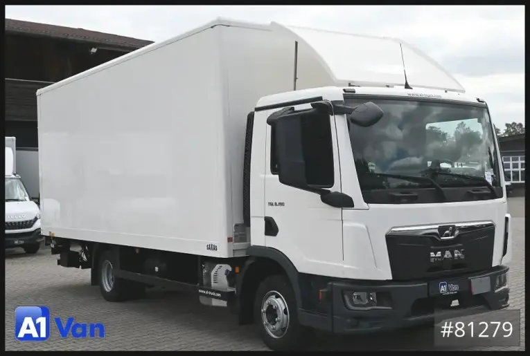 MAN - Koffer - LKW < 7.5 - TGL 8.190 4x2 BL Koffer, LBW, Klima, AHK, Automatik