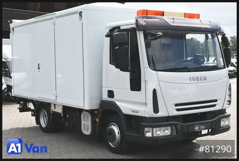 Iveco - Koffer - LKW < 7.5 - Eurocargo 75E16 Koffer, LBW, Klima, 2x AHK