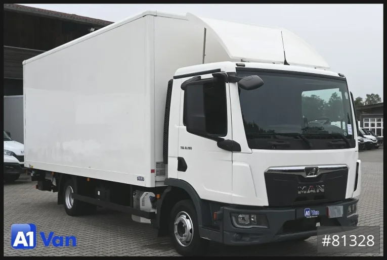 MAN - Koffer - LKW < 7.5 - TGL 8.190 4x2 BL Koffer, LBW, Klima, AHK, Automatik